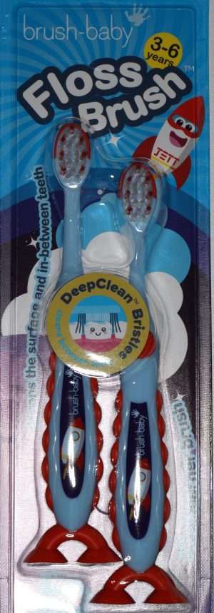 Flossbrush zobu birste Raķetes 3-6 gadi