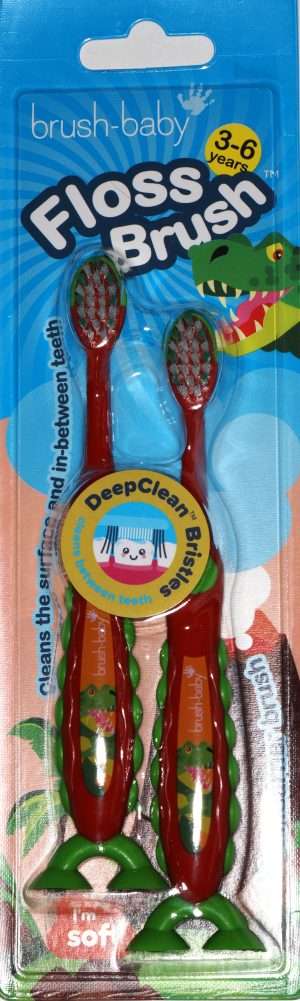 Flossbrush zobu birste Dinozauri 3-6 gadi