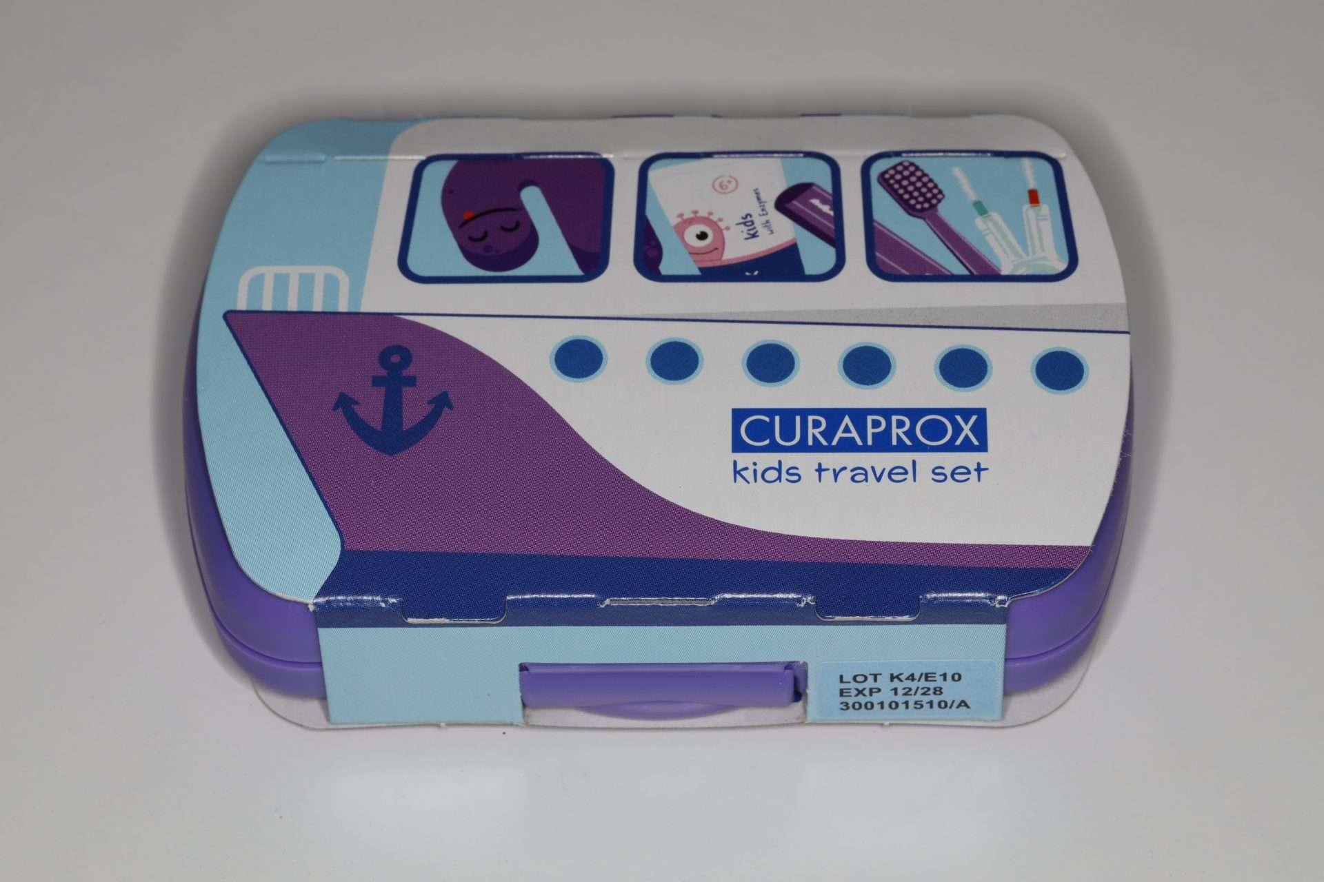 Curaprox Kids ceļojumu komplekts bērniem 6-12 gadi - violets