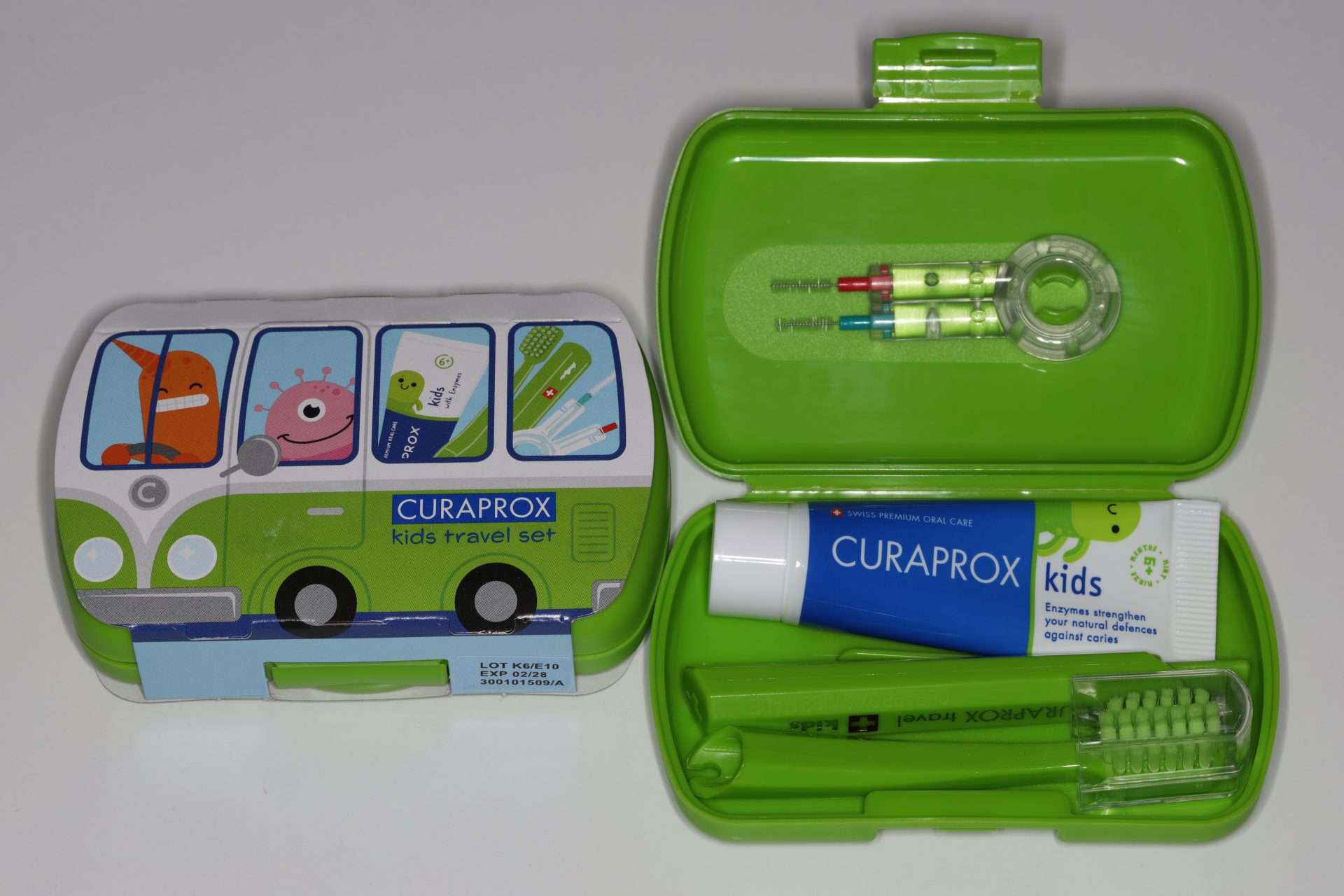 Curaprox Kids ceļojumu komplekts bērniem 6-12 gadi - zaļš - Image 2
